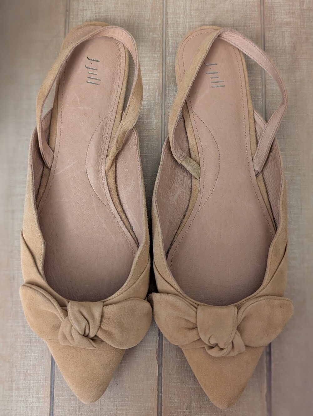 J. Jill Camille Suede Slingback Flats